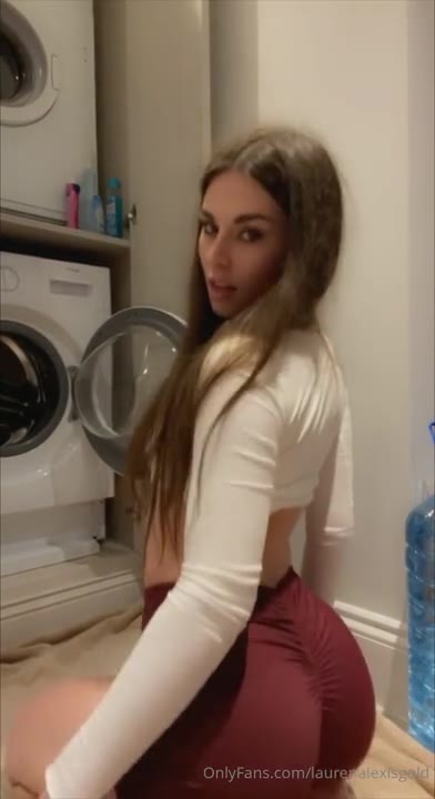 Watch Lauren Alexis Washing Machine Strip Onlyfans Video