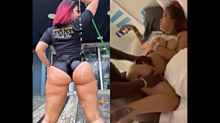 Chiniita15 records herself while the black guy fucks her