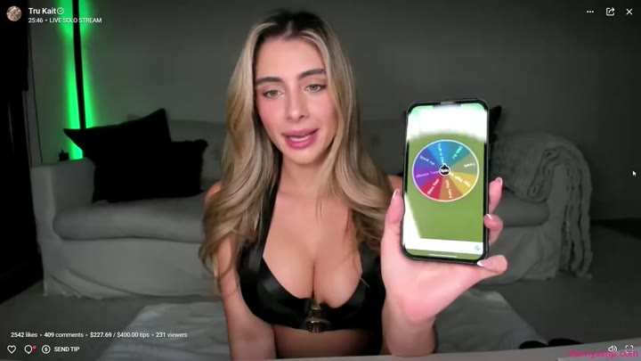 Watch Tru Kait’s Sensual Live Cum Performance
