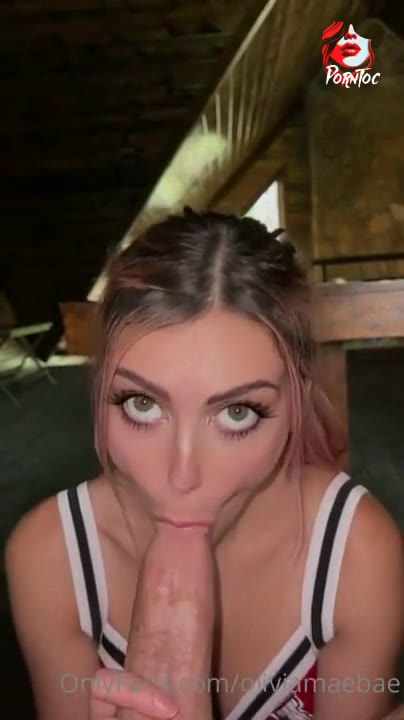 Watch Olivia Mae’s Sloppy Cheerleader Blowjob Leaked