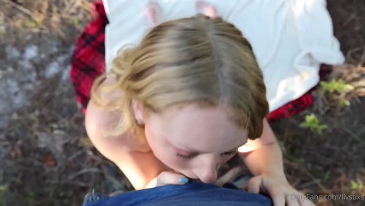Watch Livstixs Nude Outdoor Blowjob Video Leaked