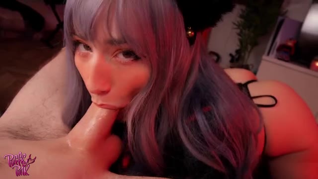 Watch PufffyPink – Sexy Catgirl Gives Blowjob