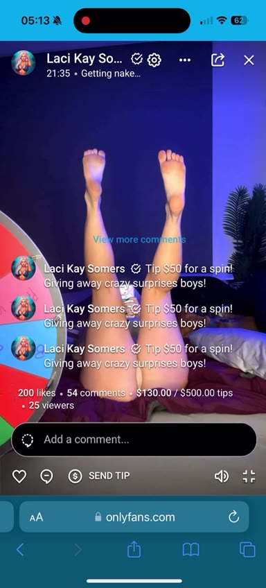 Watch Laci Kay Somers Flashing Her Pussy Video Leaked