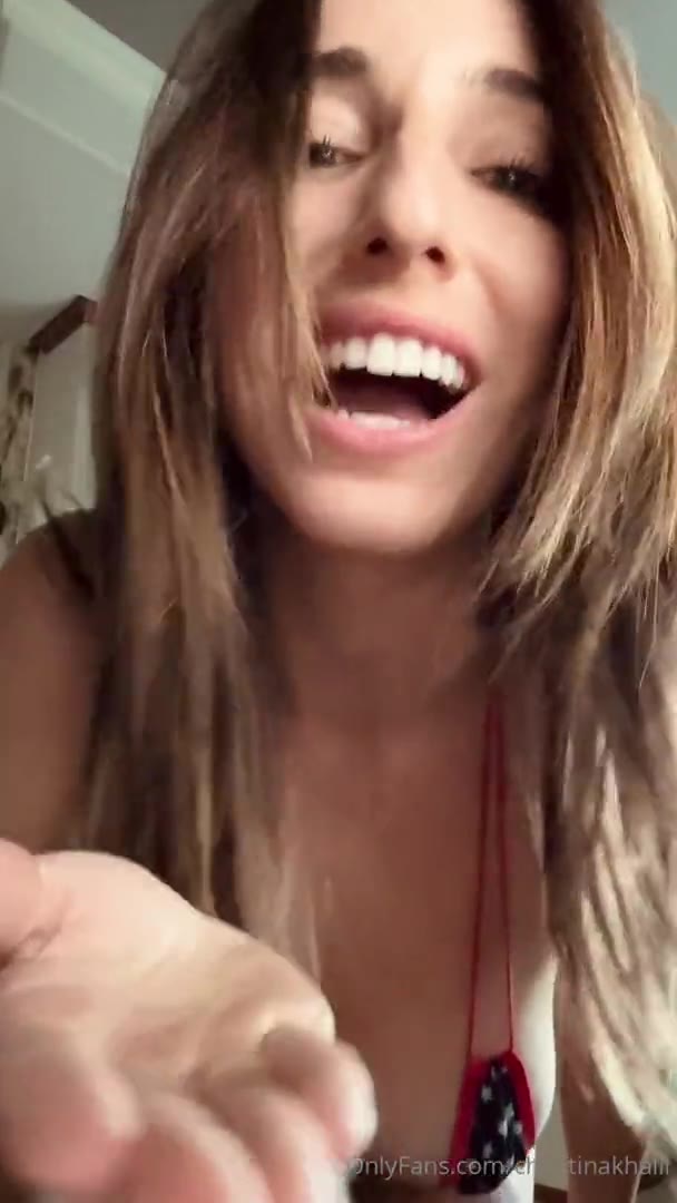 Watch Christina Khalil Happy 4th Of July Finger Teasing Video Leak