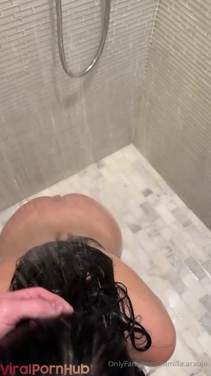 Watch Camilla Araujo gives Head In The Shower OnlyFans Video