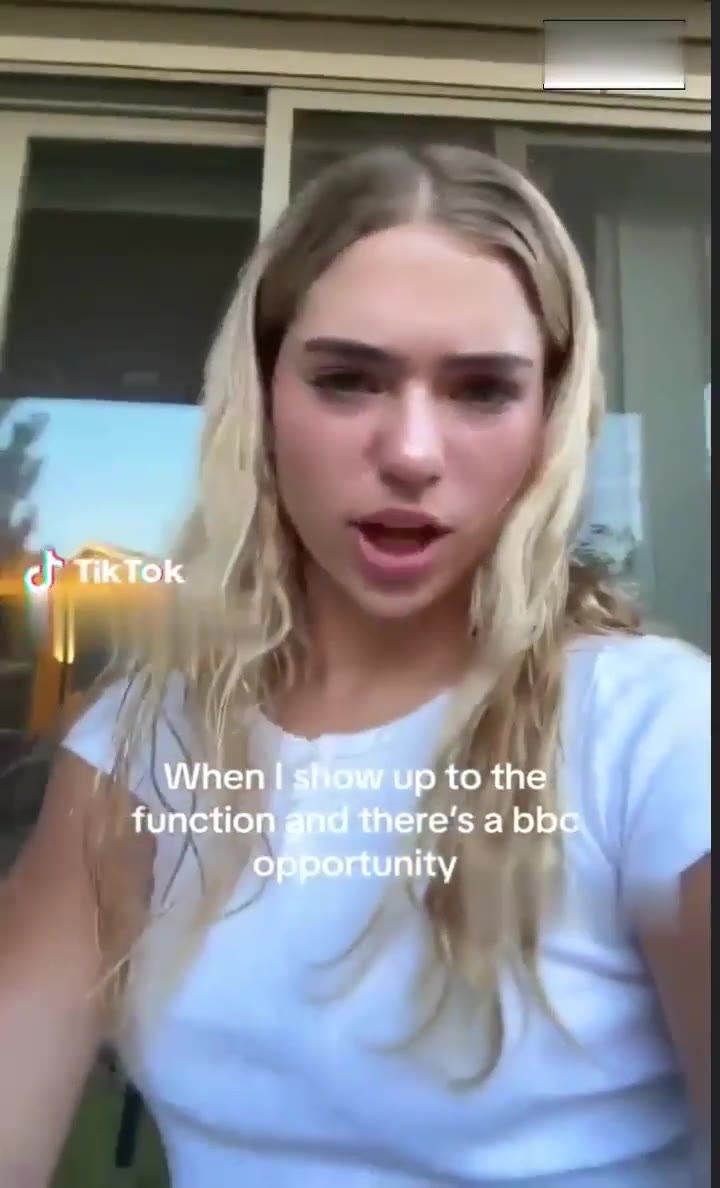 Watch Blonde TikToker recorded fucking a well endowed black man