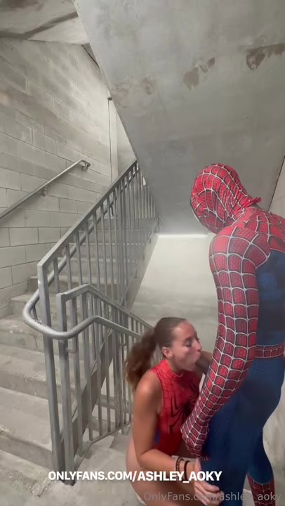 Watch BF Ashley Aoky Have Sex In Their Spidey Suits