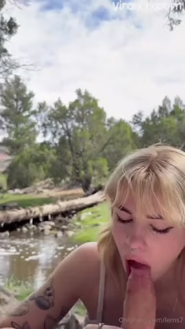 Watch Emily Oram Teases Outdoor Cock Sucking Cumshot Video