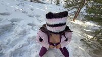 Watch Lucy Mochi Gets Her Holes Fucked In The Snow