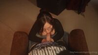 Watch BigTittyGothEgg Gets On Her Knees To Suck Cock