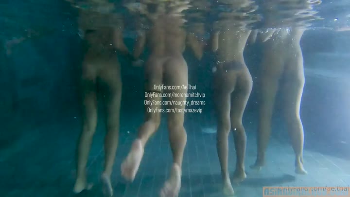 Watch Ae thai,morenamitch,naughty dreams And Tastymazevip Naked In Pool Showing Their Cute Asian Booties Onlyfans Leaked Video
