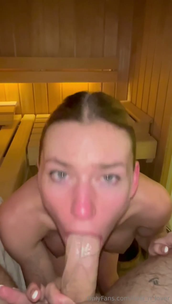 Watch Halli N Lover Sucking And Fucking In The Sauna