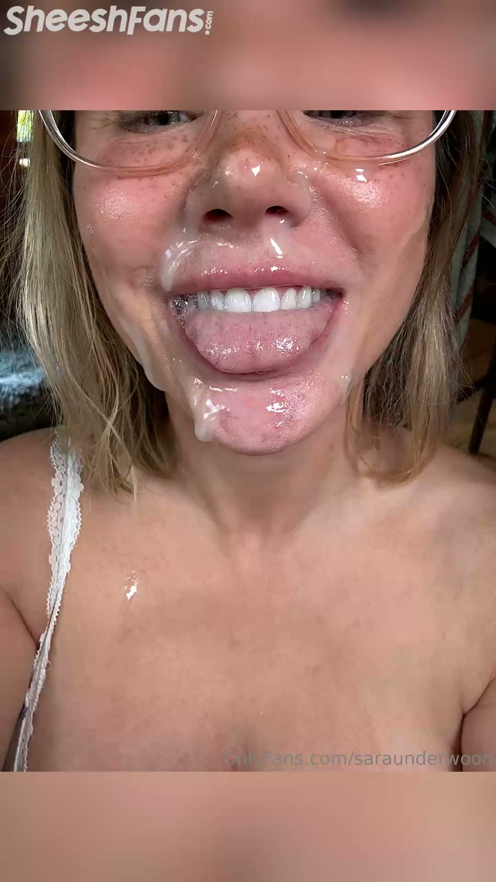 Watch Sara Jean Underwood Latest Cum Facial Onlyfans Ppv